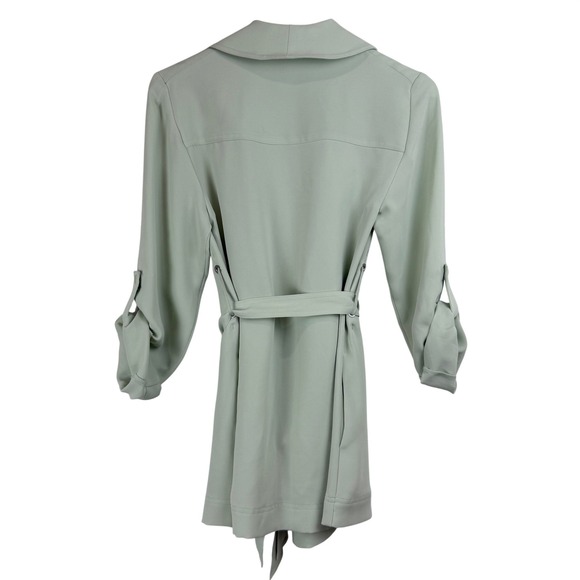 Babaton Aritzia KAHLO AQUA ESSENCE Jacket WOMEN XXS DRAPEY TIE ROBE BLAZER - Picture 8 of 11